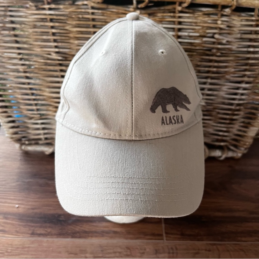 Arctic Circle Beige Cap with Alaska Bear logo